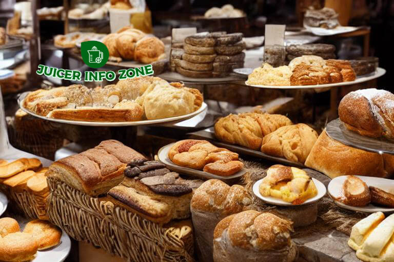 selection of gluten-free breads and pastries