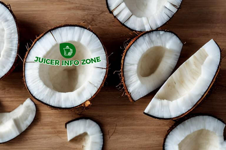 picture of a sliced coconut