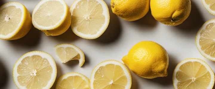 sliced lemons on a countertop